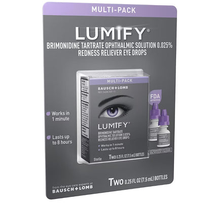 Lumify Redness Reliever Eye Drops, 2 pack