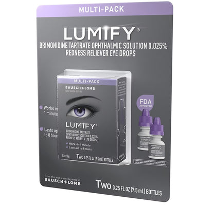 Lumify Redness Reliever Eye Drops, 2 pack